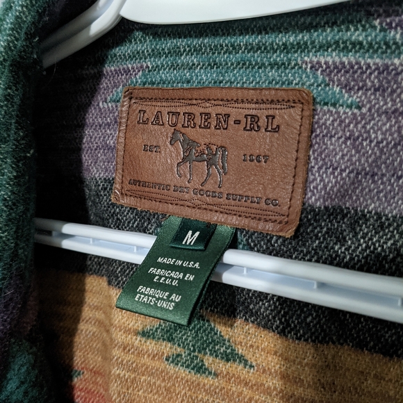 RARE Lauren by Ralph Lauren blanket jacket VINTAGE - Picture 8 of 11